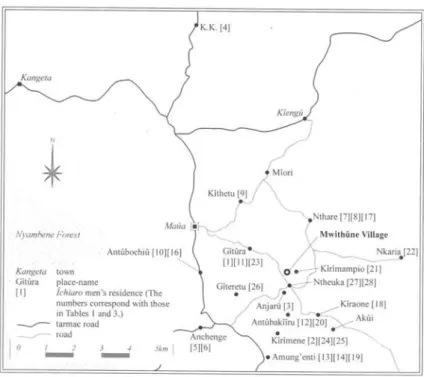 Figure  10.  Home  communities  of  the  invited  ichiaro  men