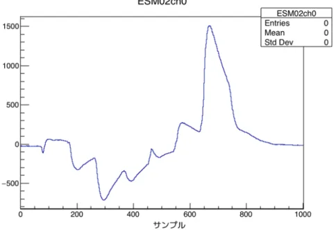 図 4.10: SSEM 挿入時の ESM の波形