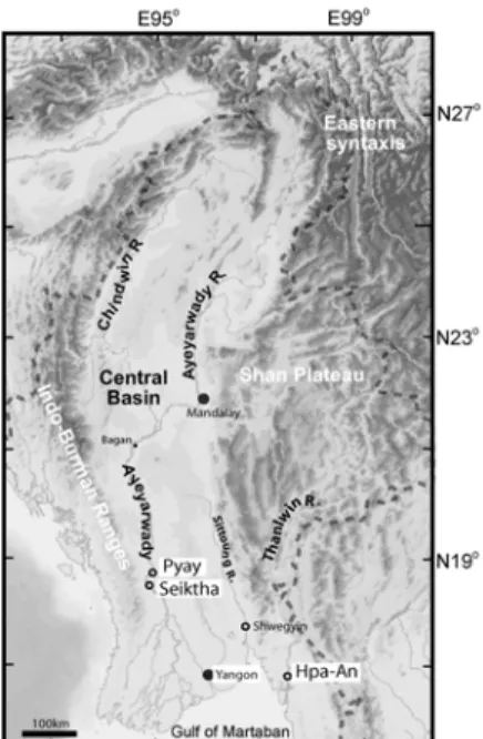 Fig. 1 Map of Myanmar and sampling locations. 