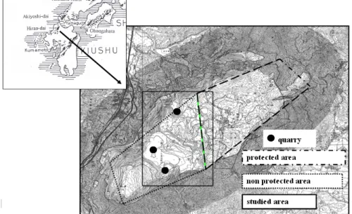 Fig. 1  Location map of study area (based on Urata 1999). 