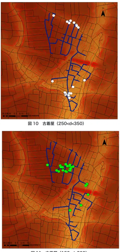 図 10　古着屋（250<d<350）