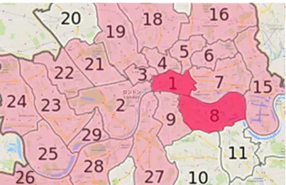 図 3-1-6  行政区画別土日・オフピーク利用時間割合(出発地)(2014 年)     