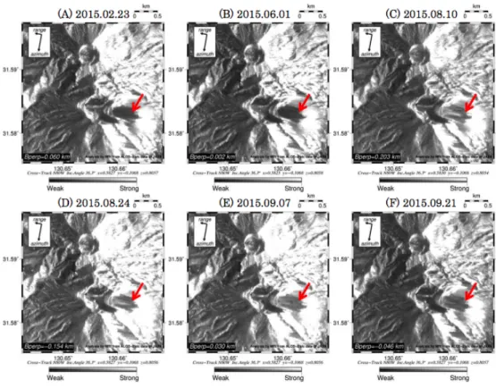 Fig. 1-1 InSAR 解析の適用例 