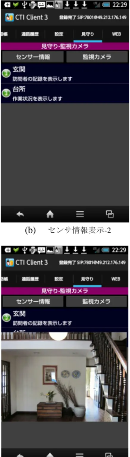 図 3-11  IoT ターミナルの表示画面例 