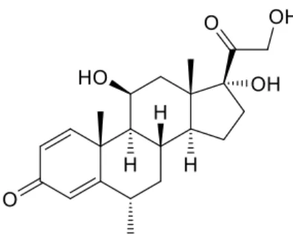 Fig. 1-9    Chemical structure of methylprednisolone (MP) 