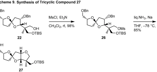 Figure 15. Selected ROE correlations of tricyclic compound 27.