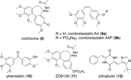 Figure 4. structures of colchicine site binders 
