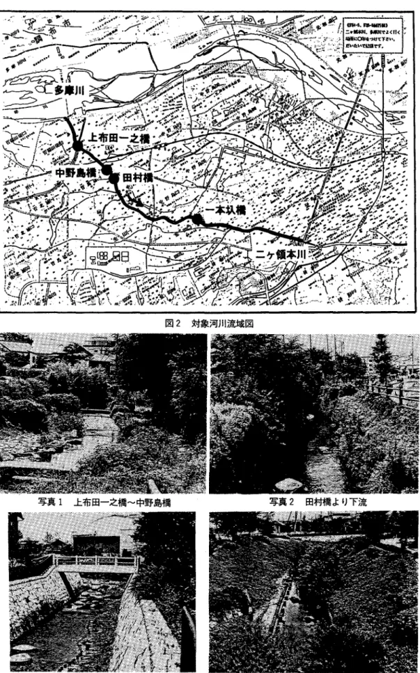 図 2 対象河川流域図