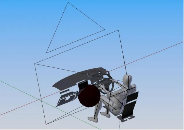 Fig. 4.1.  仮想自動車操縦空間 
