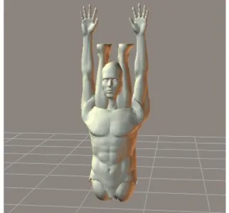 Fig. 4.3.  オブジェクトに Bone を定義して任意の姿勢に動かすまでの流れ 