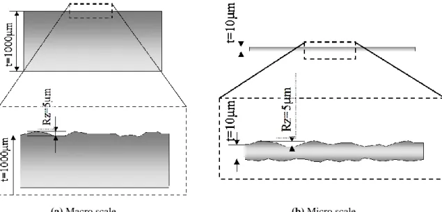 Fig. 1.3.5Difference of surface roughness in macro and micro scale 