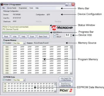 図 1.3  　 PICkit2 の起動画⾯面