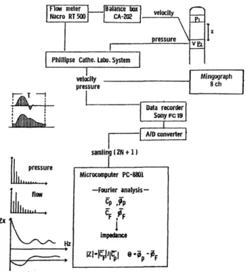 Fig.  1  Sampling  and  analytic  method  of  pulmonary  arterial  input  impedance.