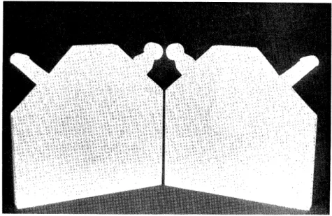 Fig.  2  Phantoms  and  phantom  holder  opened  at  the  joint  surfaces,  in  order  to        insert  the  X-ray  film.