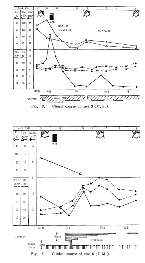 Fig.  5.  Clinscl  course  of  case  5  (M.H.).