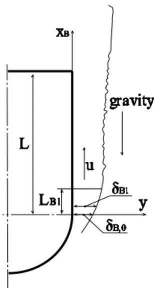 Fig. 3: Physical model and coordinate system for the ver- ver-tical lateral surface