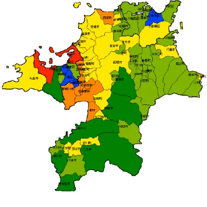 図 3 － 2 福岡県内移動（ 2015 年） 