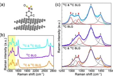 Figure 8. (a) Schematic of aryl-group functionalization to BLG, which only modifies the top  layer of a BLG film