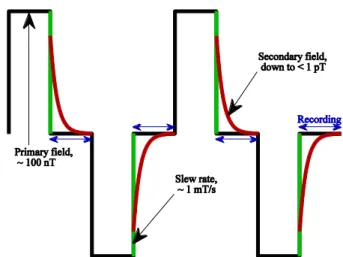 Fig. 1 Schematic of a typical TEM setup with a SQUID magnetometer triple.