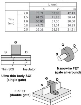 Fig. 2 Examples of dopant-less body devices.