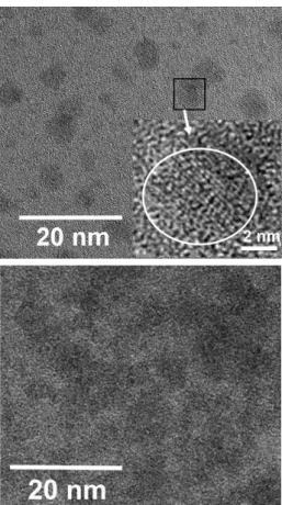 Fig. 7 High-resolution TEM observation of pm-Si:H (left) and a-Si:H (right) materials, with associated Fast Fourier Transform (bottom).