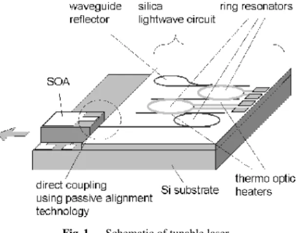 Fig. 1 Schematic of tunable laser.