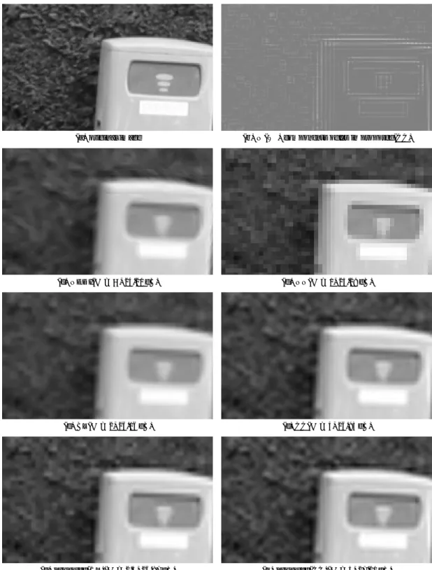 Fig. 10 Original image and output images in case of 4. 2.