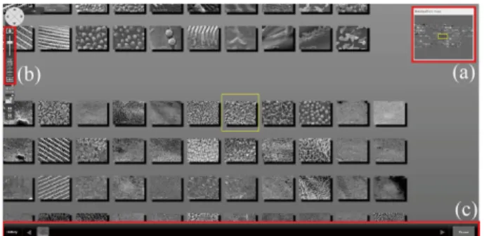 Figure 2 shows “Image Cruiser”, a large-scale database retrieval engine that was developed as a practical  implemen-tation of Image Vortex