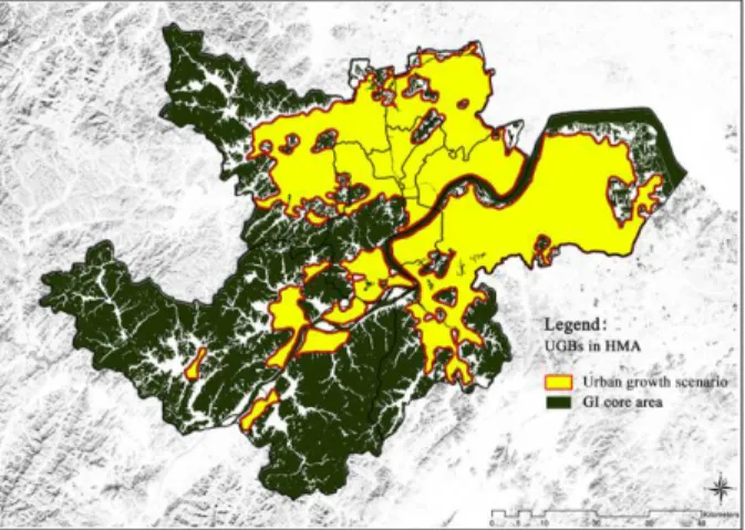 Figure 7. Urban growth scenario in 2040 