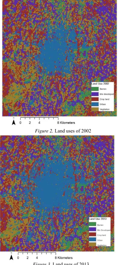 Figure 2. Land uses of 2002 