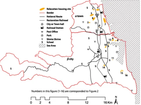 Figure 5 Result of each reconstruction site's accessibility to new traffic network by layer  analysis