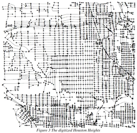 Figure 3 The digitized Houston Heights 