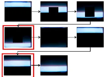 Fig. 10 Images of the transition to complete disappearance.