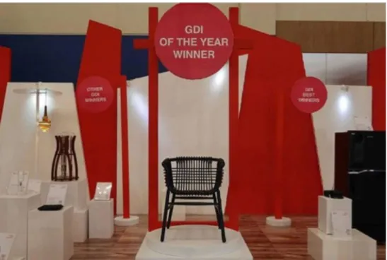 Figure 3. Lukis chair, Good Design Indonesia of The Year Winner in 2017 (source: Abie  Abdillah)