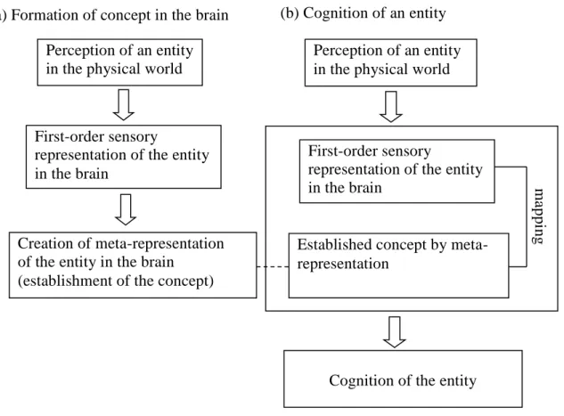 Figure 1.1: Formation of Concept and Cognition of Entity Perception of an entity 