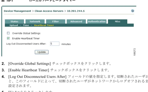 図 10-1 ローカル ハートビート タイマー