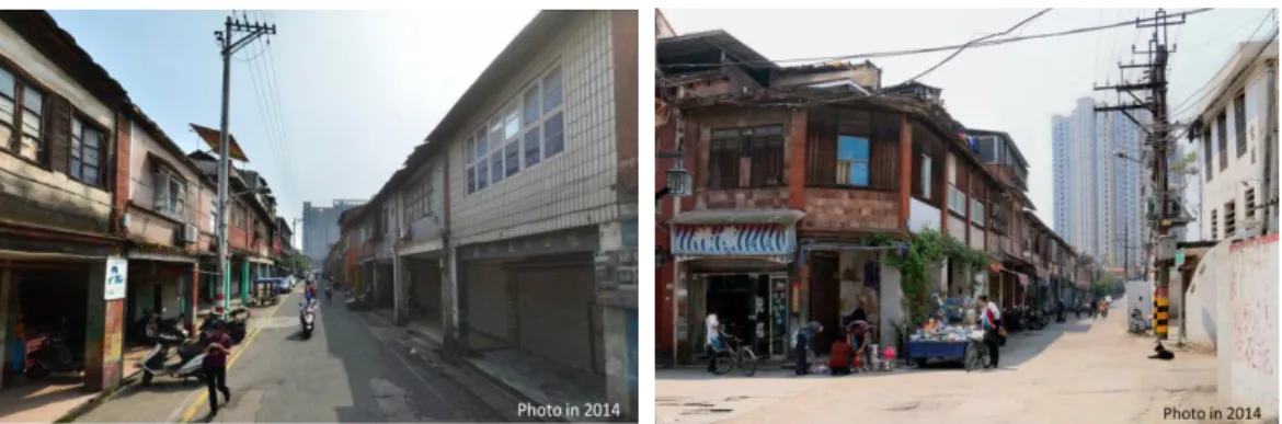Figure 2.6 Declining areas in the historic district 