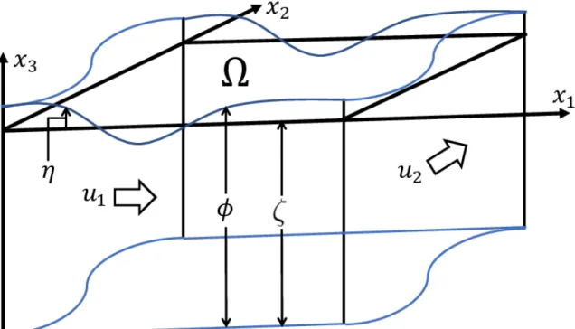 Fig. 2.1 Shallow water model domain
