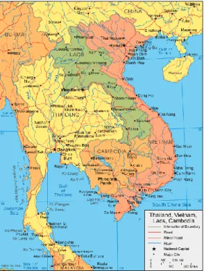 Figure 1.1 Map of Vietnam 