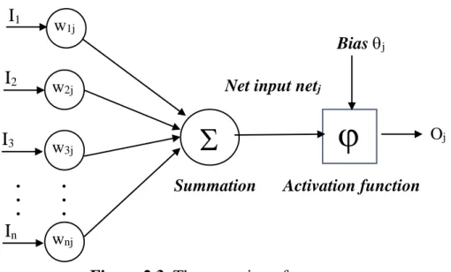 Figure 2.3. The operation of a neuron. 