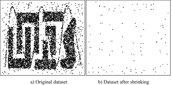 Figure 3.1  Clusters are fractured after shrinking. 