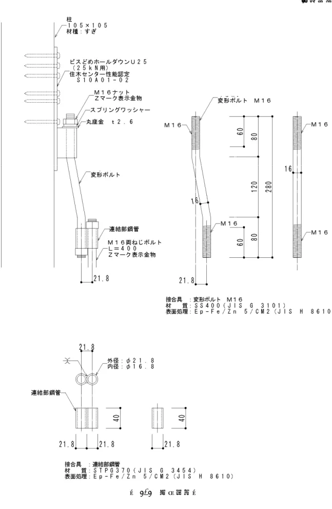 図 2.2  接合金物図 