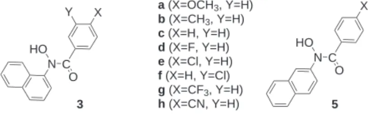 Fig. 1. Chemical structures of 3 and 5.