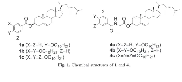 Fig. 1. Chemical structures of 1 and 4.