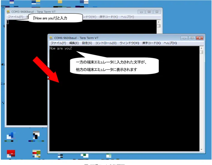 図  疎通テスト実施画面-1 