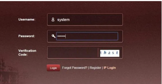 Figure 1.1: Login interface 