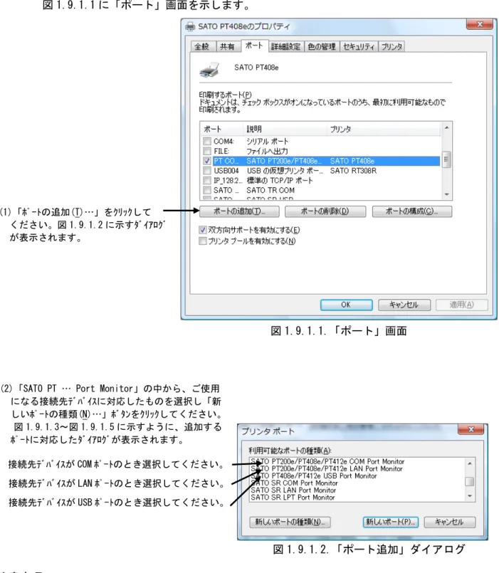 図 1.9.1.1.「ポート」画面 