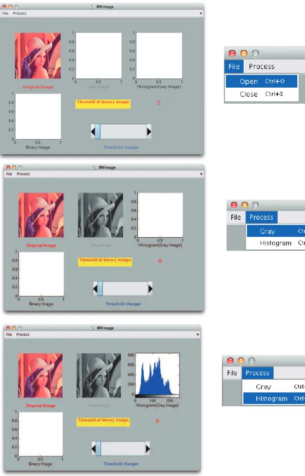 図 3.16.  右側のメニュー，或いはショートカット「Ctrl + ? 」を実行すると左側の実行結果が 表示される