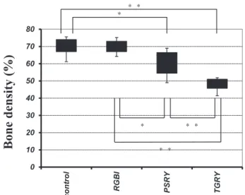 Fig. 6 e Bone strengths at the 22nd wk after surgery. The bone breaking strength in the surgical groups is