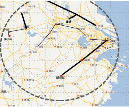図 1-9  華東地区の電網図(2) 